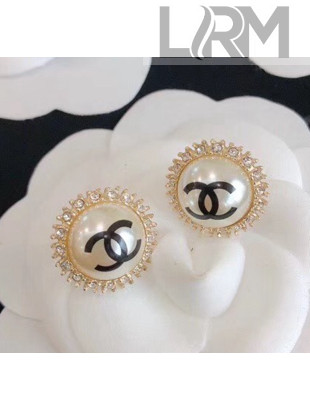 Chanel Pearl Crystal Earrings 59 2020