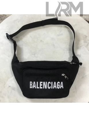 Balen...ga Nylon Logo Embroidery Belt Pack Black 2018