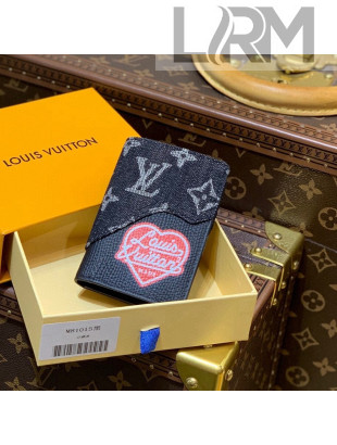 Louis Vuitton Monogram Drip Pocket Organizer Wallet M81015 Black 2021 