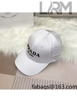 Prada Canvas Baseball Hat Black 2022 112