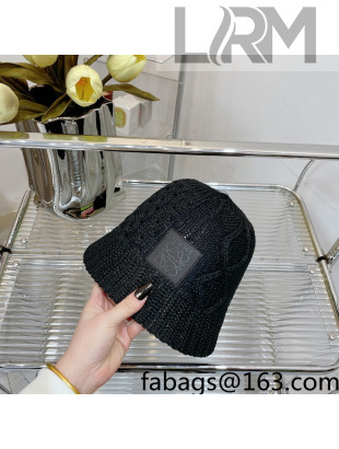 Loewe Knit Bucket Hat Black 2022 40
