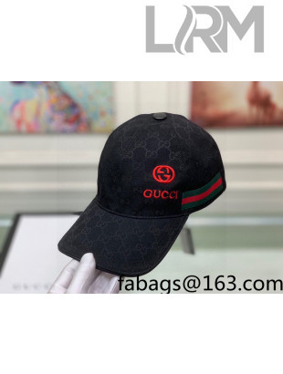Gucci GG Canvas Baseball Hat Black 2021 64