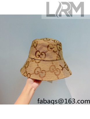 Gucci Maxi-GG Canvas Bucket Hat Brown 2021 80
