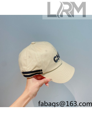 Chanel Canvas Baseball Hat White 2022 87