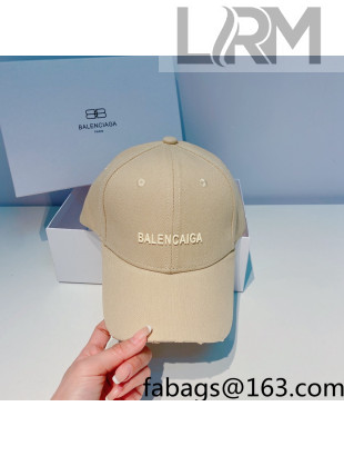 Balenciaga Canvas Baseball Hat Yellow 2022 031042