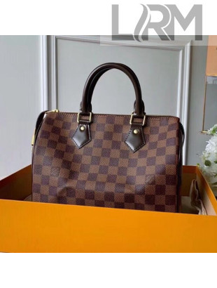 Louis Vuitton Speedy 25 Damier Ebene Canvas Top Handle Bag N41365 2020