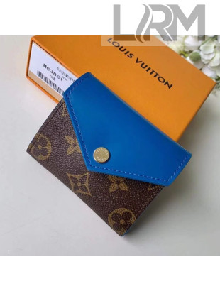 Louis Vuitton Zoé Small Wallet M62932 Monogram Canvas/Blue Leather 