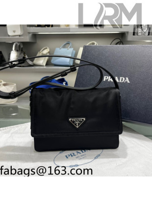 Prada Small Nylon Shoulder Bag 1BD258 Black 2022