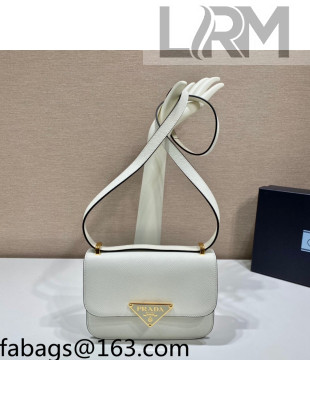 Prada Saffiano Leather Shoulder Bag 1BD320 White 2022