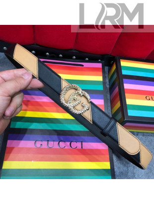 Gucci Patchwork Leather Belt 20/30/40mm with GG Buckle 2019