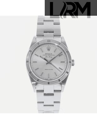 SUPER QUALITY – Rolex Air-King 14010 - Men & Women: Dial Color – Silver, Bracelet - Stainless Steel, Case Size – 34mm, Max. Wrist Size - 7.25 inches