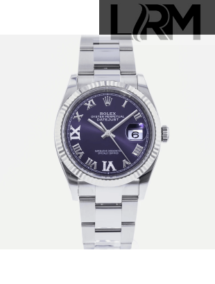 SUPER QUALITY – Rolex Datejust 126234 – Men: Dial Color – Purple, Bracelet - Stainless Steel, Case Size – 36mm, Max. Wrist Size - 7 inches