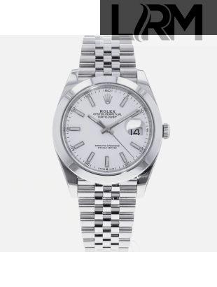 SUPER QUALITY – Rolex Datejust 126300 – Men: Dial Color – White, Bracelet - Stainless Steel, Case Size – 41mm, Max. Wrist Size - 7.25 inches