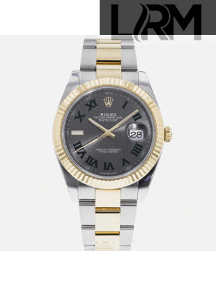 SUPER QUALITY – Rolex Datejust 126333 Gender – Men: Dial Color – Gray, Bracelet - Yellow Gold Plated, Stainless Steel, Case Size – 41mm, Max. Wrist Size - 7.25 inches
