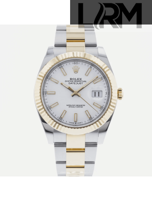 SUPER QUALITY – Rolex Datejust 126333 – Men: Dial Color – White, Bracelet - Yellow Gold Plated, Stainless Steel, Case Size – 41mm, Max. Wrist Size - 7.25 inches