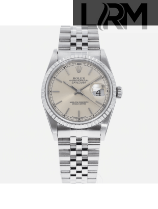 SUPER QUALITY – Rolex Datejust 16220 – Men: Dial Color – Silver, Bracelet - Stainless Steel, Case Size – 36mm, Max. Wrist Size - 7.25 inches