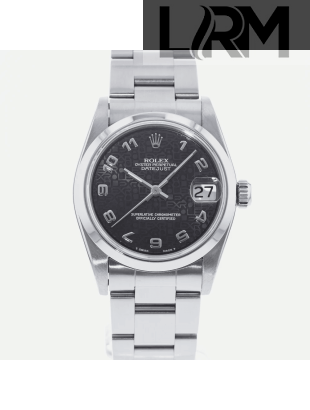 SUPER QUALITY – Rolex Datejust 68240 – Women: Dial Color – Black, Bracelet - Stainless Steel, Case Size – 31mm, Max. Wrist Size - 6.25 inches