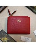 Gucci GG Marmont Leather Small Wallet 474747 Red 2020