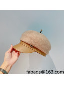 Celine Wool and Leather Hat Brown 2021 122108