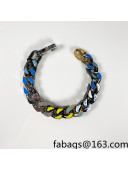 Louis Vuitton Chain Links Patches Bracelet Blue/Yellow 2021 40