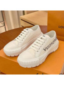 Louis Vuitton LV Squad Canvas and Leather Low-top Sneakers White 2021 