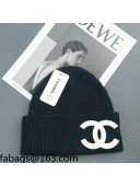 Chanel Knit Hat Black 2021 21