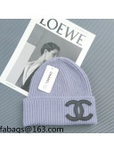 Chanel Knit Hat Purple 2021 24