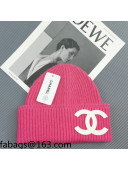 Chanel Knit Hat Pink 2021 29