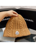 Moncler Knit Hat Brown 2021 03