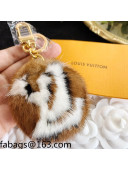 Louis Vuitton LV Fur Bag Charm and Key Holder Brown 2021 04