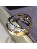 Cartier Double Nologo Love Ring with Paved Diamond 08
