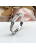 Cartier White Gold Love Ring with Diamond-paved,Extra Small Model 04