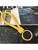 Bottega Veneta Intrecciato Lambskin Key Ring Yellow/Gold 2022 608783