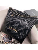 Chanel Waxy Calfskin Large Shopping Bag Black/Gold 2021 