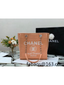Chanel Deauville Mixed Fibers Small Shopping Bag A66941 Orange 2022 04