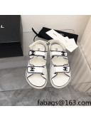 Chanel Calfskin Strap Flat Sandals White 2022 27
