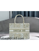 Dior Medium Book Tote Bag in Gold Toile de Jouy Embroidery M1286 2022 19