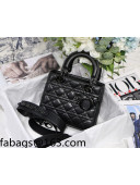 Dior Lady Dior MY ABCDior Small Bag in Black Lambskin with Metallic Black Hardware 2022 M8001 31