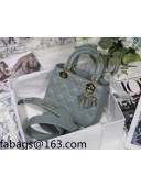 Dior Lady Dior MY ABCDior Small Bag in Stone Grey Cannage Lambskin 2022 M8013 47