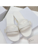 Dior Dio(r)evolution Flat Slide Sandals White 2021 09