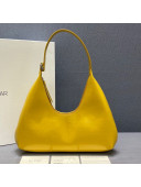 By Far Amber Yellow Semi Patent Leather Hobo Bag 2020
