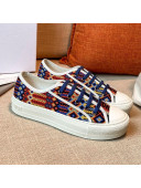 Dior Walk'n'Dior Sneakers in Multicolor Geometry Embroidered Cotton 2020