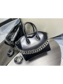 Givenchy Small Antigona Chain Bag in Box Leather Black 2022