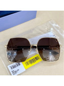 Gucci Sunglasses GG1024S Teal Brown 2022
