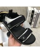 Louis Vuitton Arcade Flat Strap Sandal Black 2021