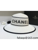 Chanel Straw Bucket Hat White 2021 63