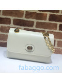 Gucci Vintage Leather Small Shoulder Bag 576421 White 2020