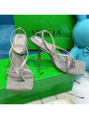 Bottega Veneta Stretch Strap Thong Sandals 9cm Grey 2021