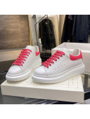 Alexander Mcqueen White Silky Calfskin Sneaker Red 2020 (For Women and Men)