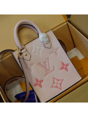 Louis Vuitton Gradient Monogram Leather Petit Sac Plat  Mini Bucket M80449 Pink 2021
